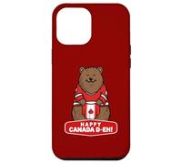 Drapeau ours canadien amusant Happy Canada Day Coque pour iPhone 12 Pro Max