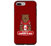 Drapeau ours canadien amusant Happy Canada Day Coque pour iPhone 7 Plus/8 Plus
