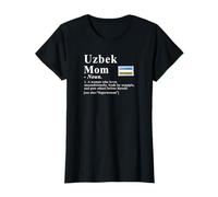 Drapeau Ouzbek Mom Definition Superwoman T-Shirt