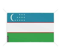 Drapeau Ouzbékistan 10 Oeillets en Plusieurs Tailles (S) 40 x 60 cm