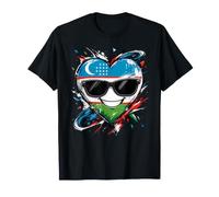 Drapeau Ouzbékistan Cœur Cartoon Fierté Ouzbèke T-Shirt