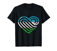 Drapeau Ouzbékistan Cœur Ouzbek Roots Uzbek Pride Uzbek Flag Uzbek T-Shirt