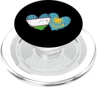 Drapeau Ouzbékistan Kazakhstan Cœur Ouzbek Kazakh Amitié PopSockets PopGrip pour MagSafe