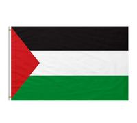Drapeau Palestine 150x90 cm Grand avec 2 Oeillets Métalliques - Palestine Flag pour Exterieur - Drapeau Palestinien