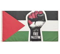Drapeau Palestine, drapeau couleurs palestiniennes free, drapeau 150 x 90 cm, Drapeau Palestine Grand