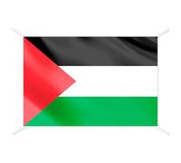 Drapeau Palestine - Drapeaux du monde pour intérieur et extérieur - Drapeaux des communautés, pays - 144 x 93 cm