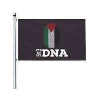 Drapeau Palestine « It's in MyFlags » pour extérieur, 90 x 150 m, double face, en polyester robuste, pour décoration de jardin, de maison, de festival, de jardin, de bienvenue