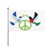 Drapeau Palestine Paix Israël Double Couture Drapeau Corsaire Personnalisé Drapeau De Jardin Bienvenue Renforcé Drapeaux 90X150Cm