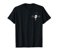 Drapeau Palestine Palestine avec Battement du cœur T-Shirt