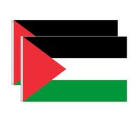 Drapeau Palestinien Double Face,Grand Drapeau Palestine 90×150cm, avec œillets en Laiton en Polyester, Résistants Aux Intempéries