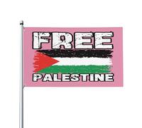 Drapeau palestinien gratuit 3x5 rose Support Palestine Yard Sign Priez pour la Palestine Je me tiens avec la Palestine Palestine Strong Flag 3x5 Ft Outdoor Banner Flag for Garden Yard Sign Lawn Holid