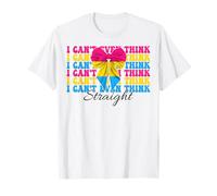 Drapeau pan-fierté panexuel amusant I Can't Even Think Straight T-Shirt