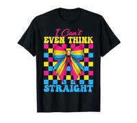 Drapeau pan-fierté panexuel amusant I Can't Even Think Straight T-Shirt