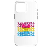 Drapeau panexuel Pan Pride LGBTQ Girl Coquette Bow Ribbon Coque pour iPhone 16 Pro Max