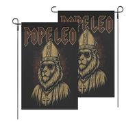Drapeau Pape Léon Xiv Pape Américain Église Catholique Décoration Bannière Couture Double Face Drapeaux Pour L'Extérieur Jardin Célébrations 3X5Ft