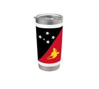 Drapeau Papouasie-Nouvelle-Guinée Gobelet isotherme en acier inoxydable double paroi