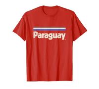 Drapeau Paraguay rétro paraguayen Rouge T-Shirt
