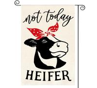 Drapeau Pas Aujourd'Hui Génisse Drapeau Pirate Lavable Bannière, Pour Jardin, D'Intérieur, Balcon, 30x45cm