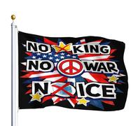 Drapeau Pas de guerres, pas de glaces, pas de roi Drapeau De Jardin