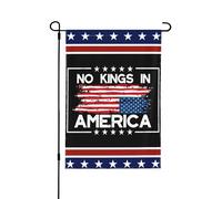 Drapeau Pas De Roi En Amérique 8647 Manifestation Pour La Démocratie Drapeau De Bienvenue Personnalisés Renforcé Avec Bannière, Pour Jardin, D'Intérieur, Balcon, 30x45cm