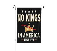 Drapeau « Pas de rois en Amérique » 31,8 x 45,7 cm, contre le fascisme, pour protéger la démocratie, drapeaux de jardin, bannière double face, panneaux de jardin