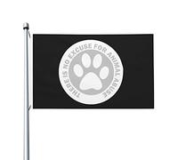 Drapeau «Pas d'excuse pour la maltraitance des animaux», décoration extérieure de pelouse de cour, 3x5 pieds