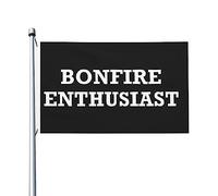 Drapeau passionné de feu de joie pour chambre adolescent double face drapeau populaire art mural pour la fête 3x5 pieds, tapisserie passionné de feu de joie pour salle de classe