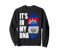 Drapeau Patrimoine cambodgien et salvadorien Sweatshirt