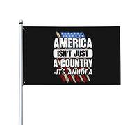 Drapeau patriotique 3x5 L'Amérique est un drapeau d'idée Que Dieu bénisse l'Amérique Drapeau Jésus-Christ aime le drapeau des États-Unis Pas de mât de drapeau