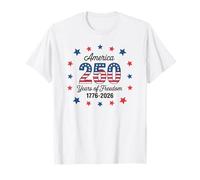 Drapeau Patriotique 4 Juillet 1776 Anniversaire étoiles T-Shirt