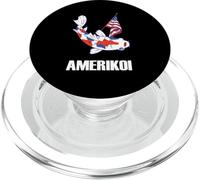 Drapeau Patriotique américain - Poisson koï 4 Juillet PopSockets PopGrip pour MagSafe