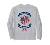 Drapeau Patriotique des États-Unis du 4 Juillet Manche Longue