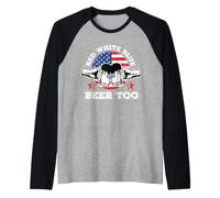 Drapeau Patriotique des États-Unis du 4 Juillet Manche Raglan