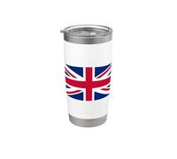 Drapeau patriotique Union Jack rouge blanc bleu vecteur art Gobelet isotherme en acier inoxydable double paroi