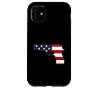Drapeau Patriotique USA Automatique Pistolet Droit Design Coque pour iPhone 11