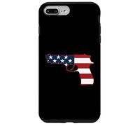 Drapeau Patriotique USA Automatique Pistolet Droit Design Coque pour iPhone 7 Plus/8 Plus