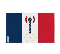 Drapeau Pavillon particulier du maréchal Pétain - Plusieurs Tailles - Polyester Résistant - Usage Intérieur/Extérieur - Sans œillet - Pixelforma