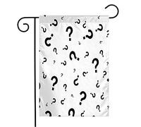 Drapeau Payer Tendance Signe Demande Marques Texture Graphique Point D'Interrogation Répété Mignon Dessin Motif Traditionnel Bannière De Drapeaux, Pour Les Bureaux, Les Défilés, 30x45cm