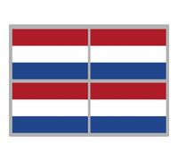 Drapeau Pays-Bas (4 Fois 9.5x6.3cm) - Sticker/Autocollant