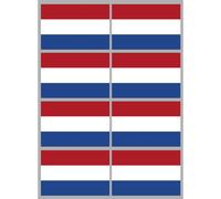 Drapeau Pays-Bas (8 Fois 9.5x6.3cm) - Sticker/Autocollant