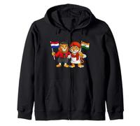 Drapeau Pays-Bas Inde Racines néerlandaises Fier Indien Sweat à Capuche