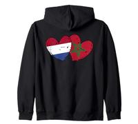 Drapeau Pays-Bas Maroc Cœurs Pays-Bas Amitié Marocain Sweat à Capuche