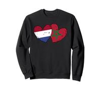 Drapeau Pays-Bas Maroc Cœurs Pays-Bas Amitié Marocain Sweatshirt