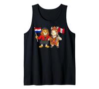 Drapeau Pays-Bas Pérou Racines néerlandaises Fier péruvien Débardeur