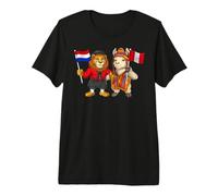 Drapeau Pays-Bas Pérou Racines néerlandaises Fier péruvien T-Shirt Haut de Gamme