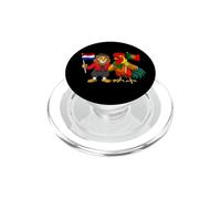 Drapeau Pays-Bas Portugal Racines néerlandaises Portugais PopSockets PopGrip pour MagSafe