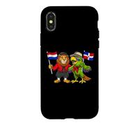 Drapeau Pays-Bas République Dominicaine Racines néerlandaise Coque pour iPhone X/XS