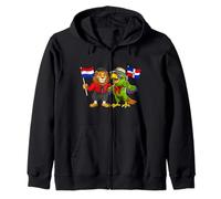 Drapeau Pays-Bas République Dominicaine Racines néerlandaise Sweat à Capuche