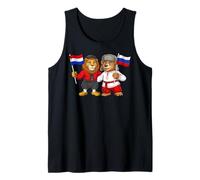 Drapeau Pays-Bas Russie Racines néerlandaises Fier Russe Débardeur
