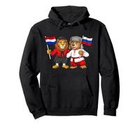 Drapeau Pays-Bas Russie Racines néerlandaises Fier Russe Sweat à Capuche